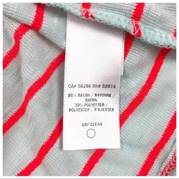 NWT Splendid Size Large Blue Orange Crop Tee Shirt Top new with tags - Picture 4 of 4